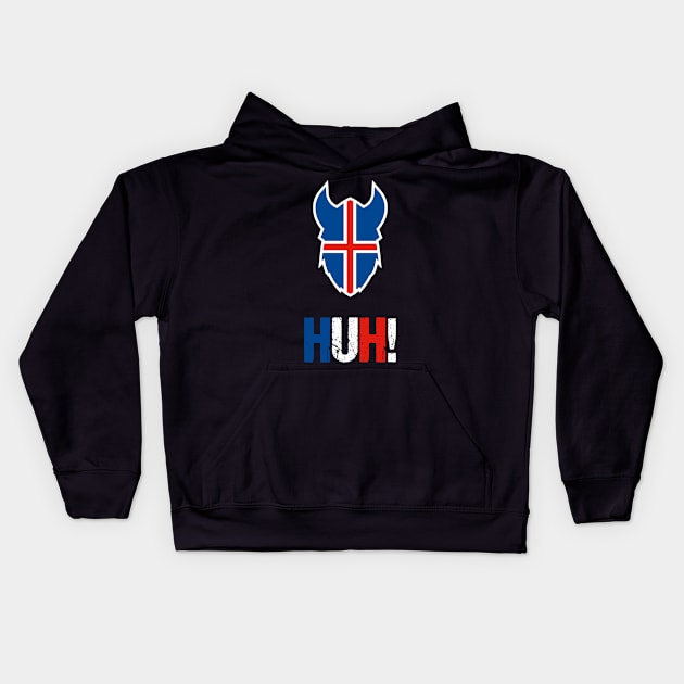 Iceland Soccer HUH! Viking War Chant T-Shirt 2018 Island Football Kids Hoodie by stearman